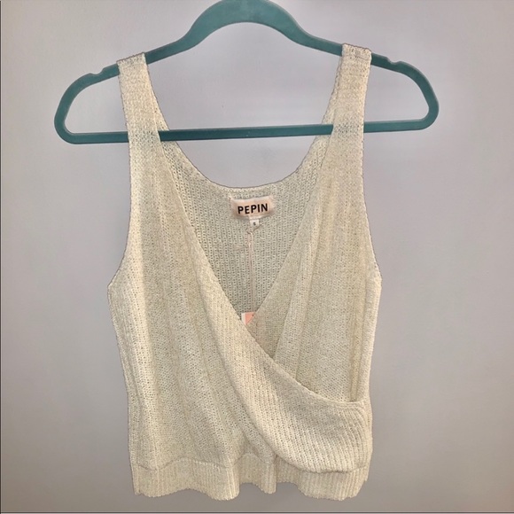 Anthropologie Tops - Pepin Faux Wrap Knit Tank Top
